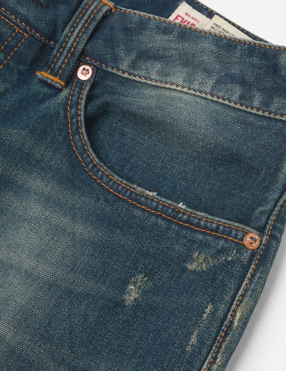 Alternative view of Quần Evisu Ebisu Print Multi-Pocket Jeans 'Indigo' 2EAHTM4JE801317DP