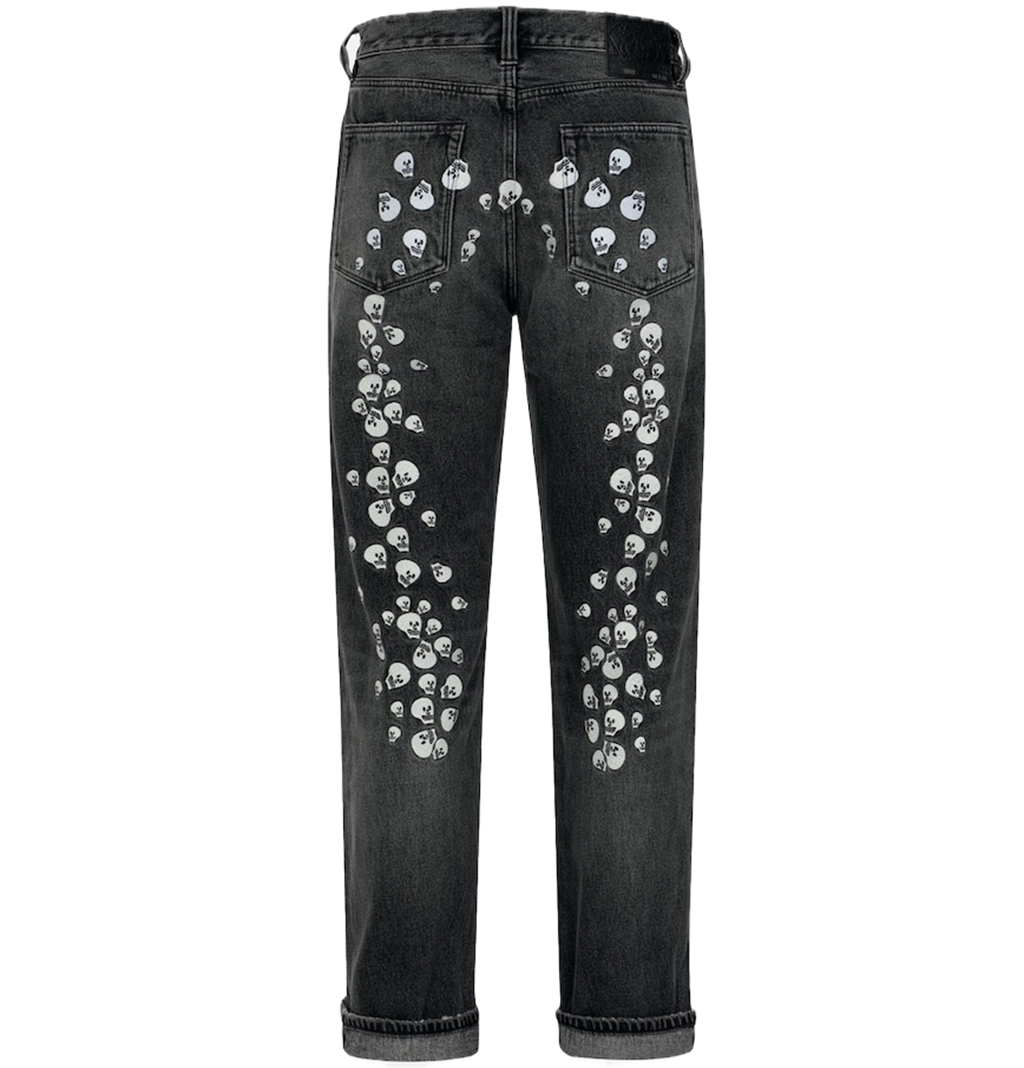 Quần Evisu Skull Embroidery Jeans 'Black' 2EAMAM4JE1142BGDN