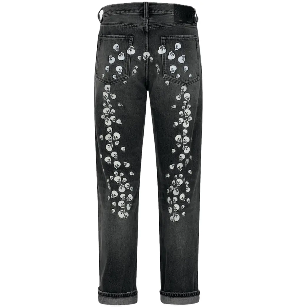 Quần Evisu Skull Embroidery Jeans 'Black' 2EAMAM4JE1142BGDN