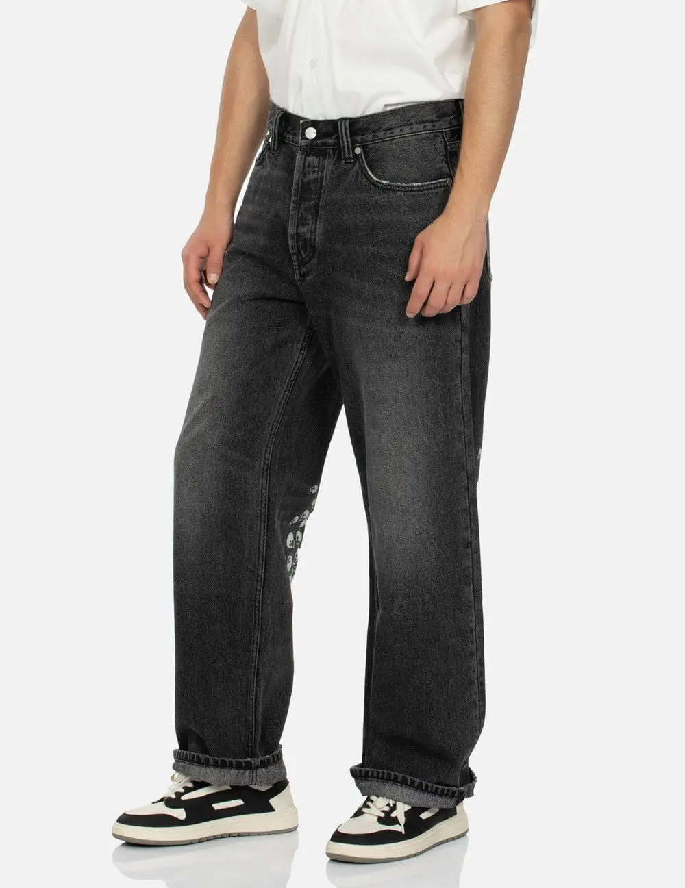 Alternative view of Quần Evisu Skull Embroidery Jeans 'Black' 2EAMAM4JE1142BGDN