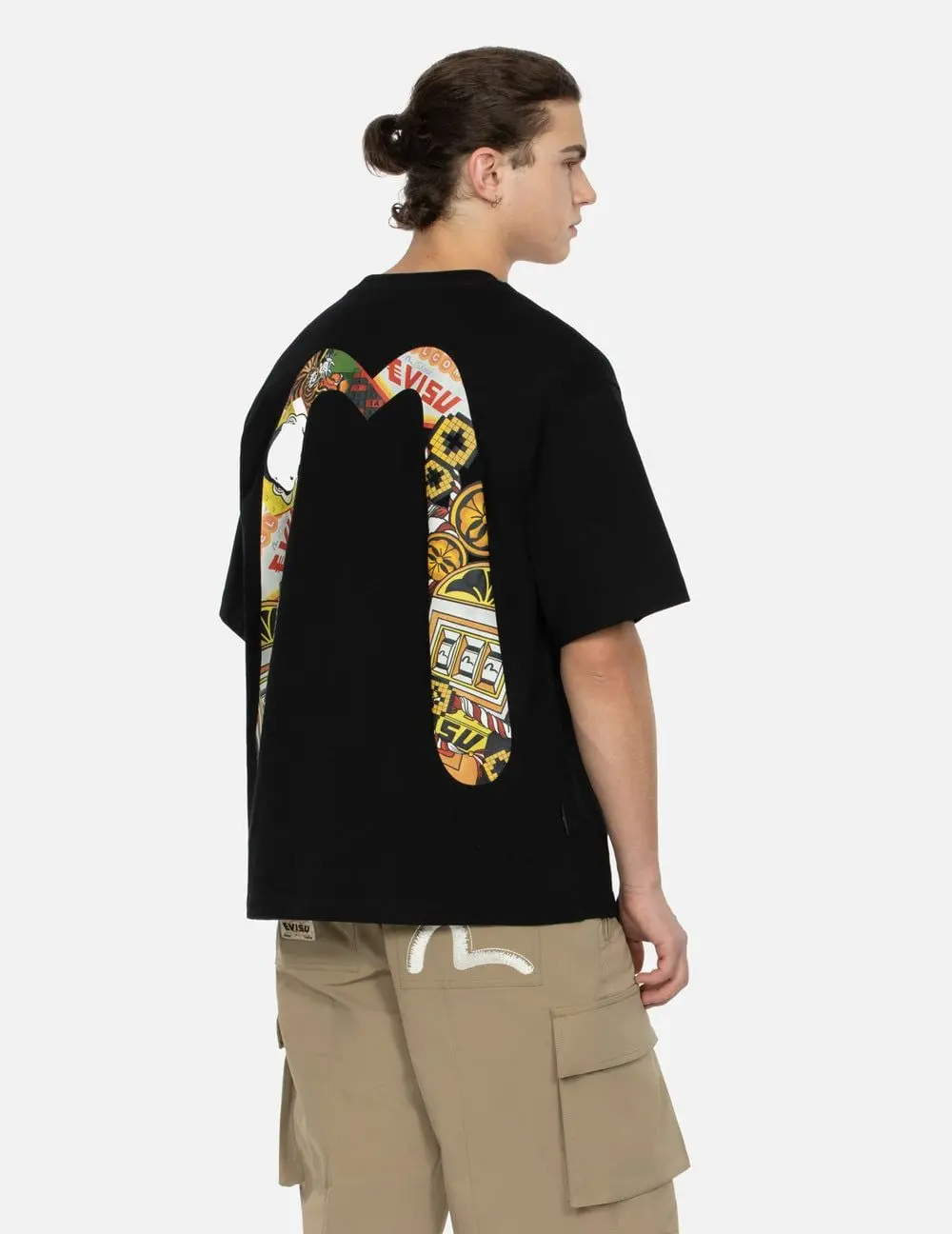Áo Evisu Lucky Slot Machine T-shirt 'Black' 2EAHTM4TS8055RXCT - Ảnh 5