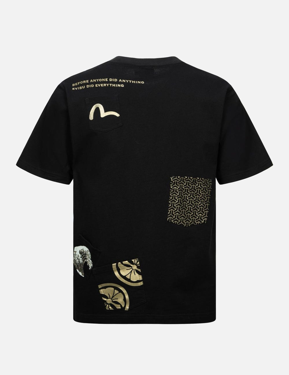 Alternative view of Áo Evisu Multi-print Multi-pocket T-shirt 'Black' 2EAHTM4TS7070XXCT