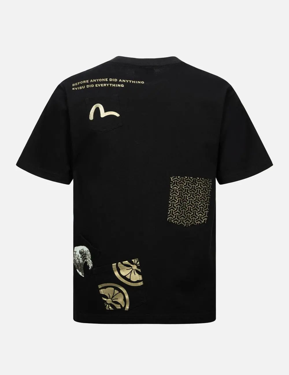 Alternative view of Áo Evisu Multi-print Multi-pocket T-shirt 'Black' 2EAHTM4TS7070XXCT