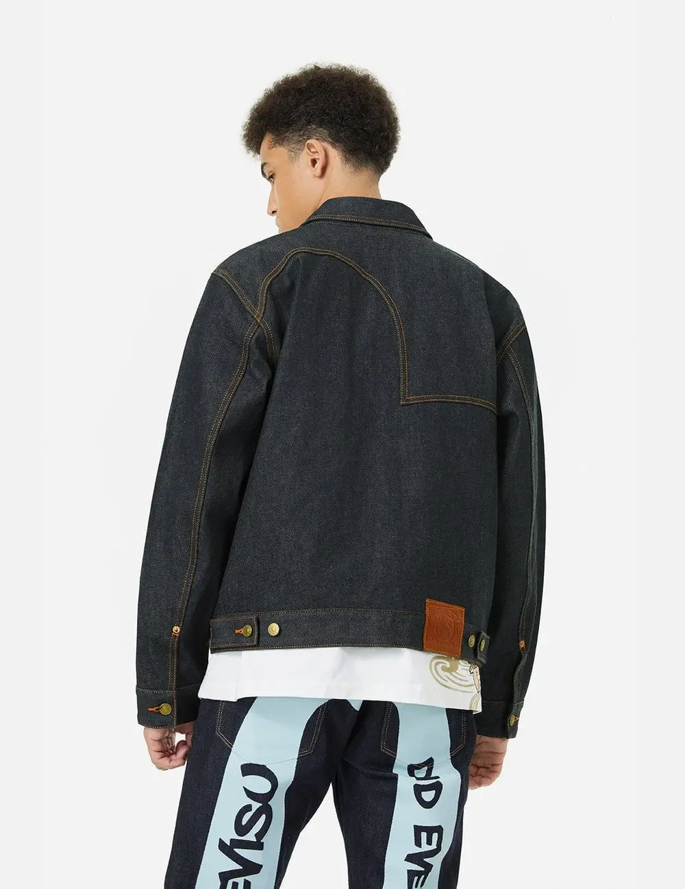 Áo Evisu Seagull Print Jacket 'Indigo' 2EAHTM4DJ7007RXDP - Ảnh 6