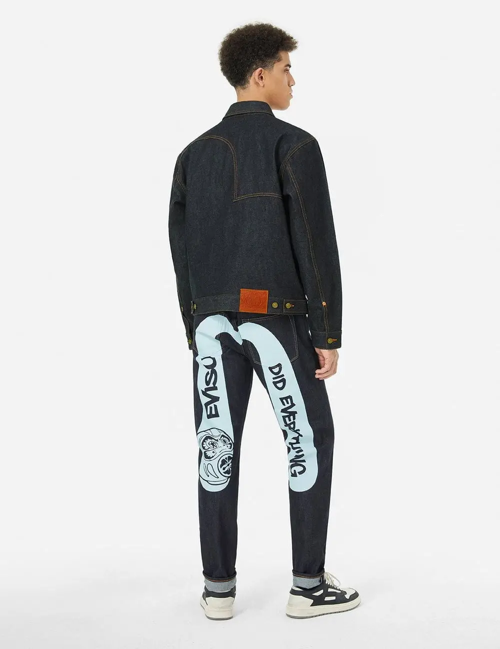 Áo Evisu Seagull Print Jacket 'Indigo' 2EAHTM4DJ7007RXDP - Ảnh 4