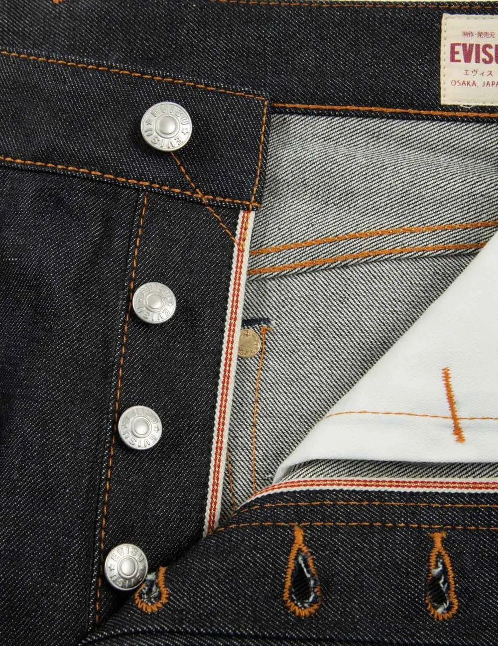 Quần Evisu Godhead and Kamon Jeans 'Indigo' 2EAHTM4JE701517DP - Ảnh 6
