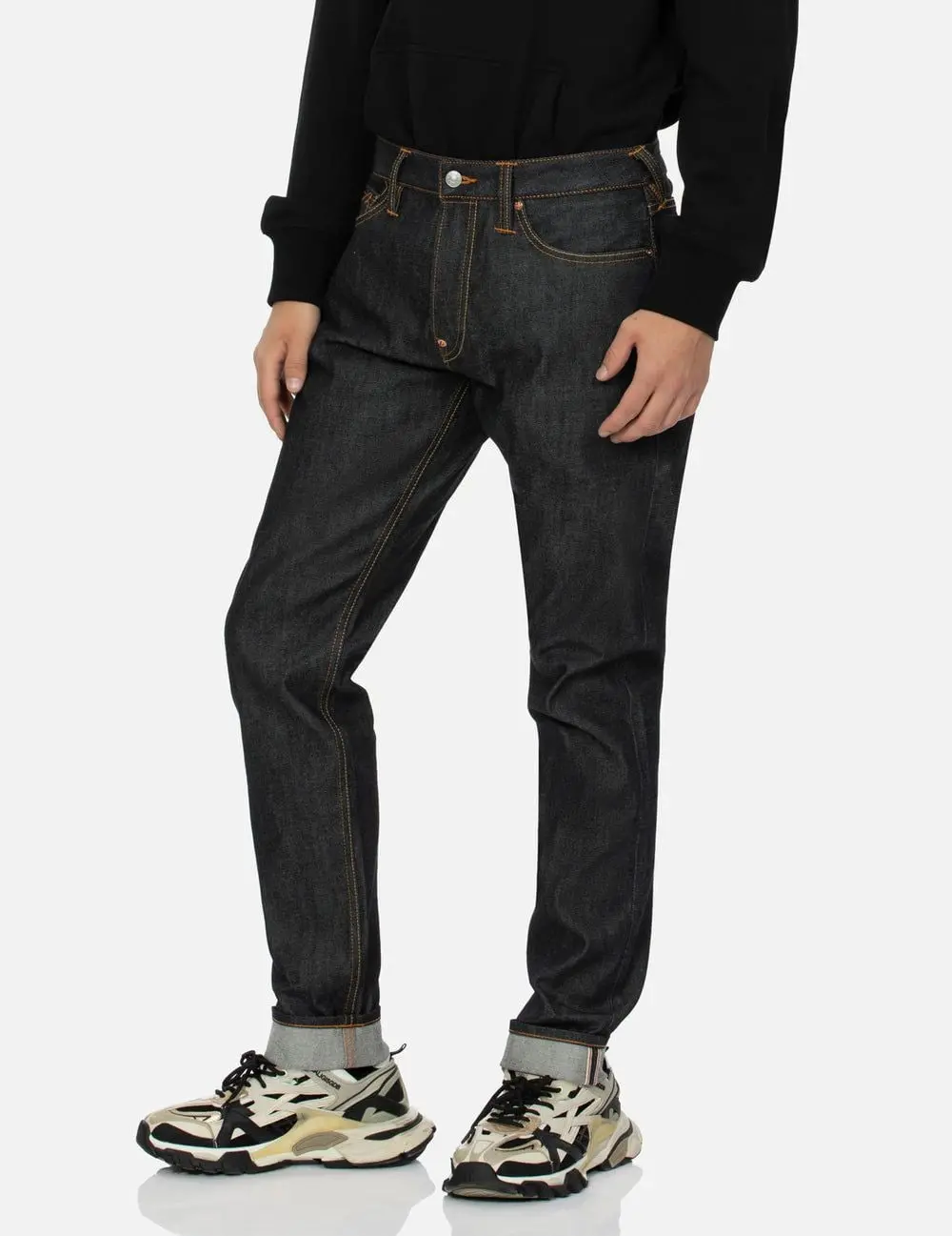 Quần Evisu Godhead and Kamon Jeans 'Indigo' 2EAHTM4JE701517DP - Ảnh 4