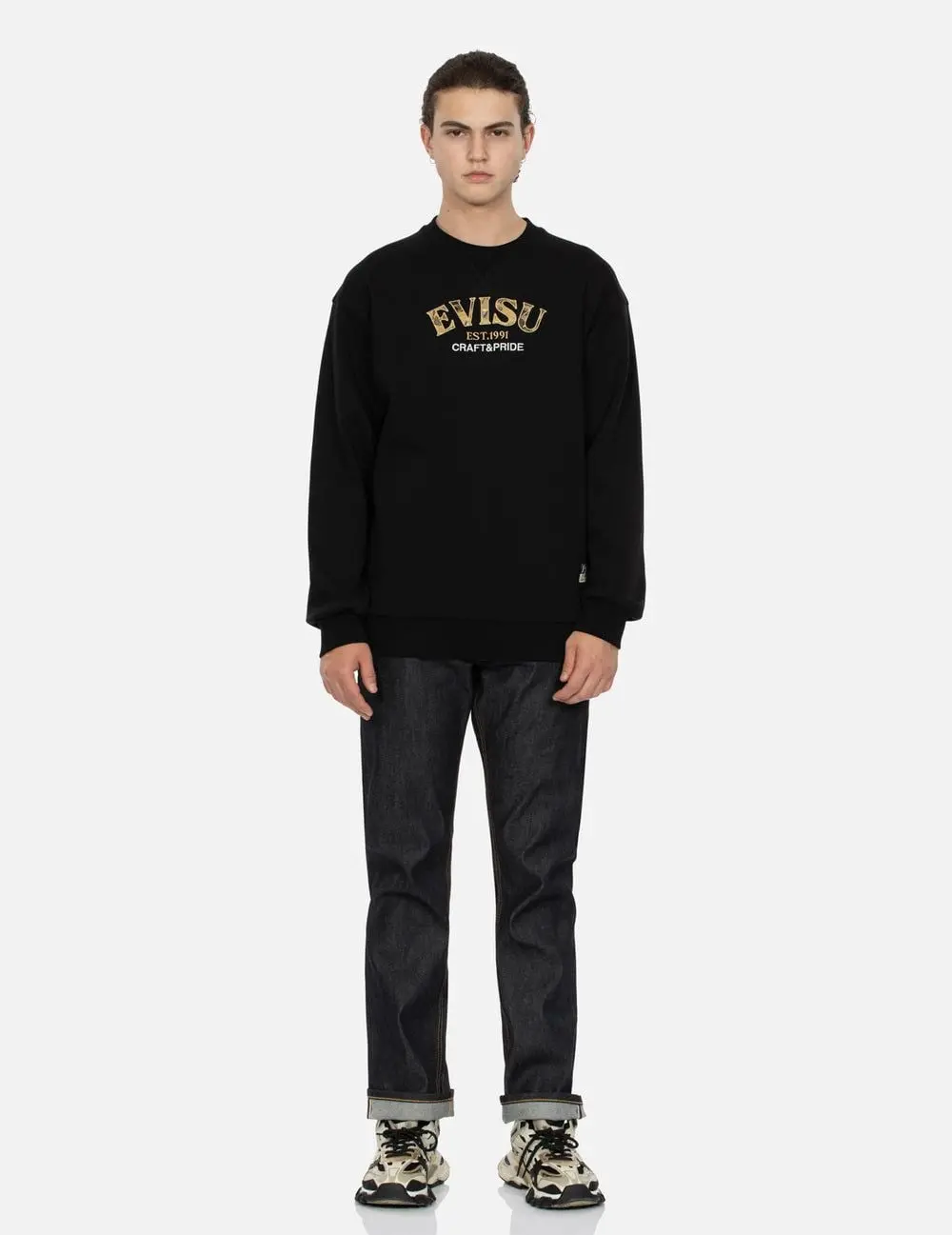 Quần Evisu Crane Embrodiery Jeans 'Indigo' 2EAHTM4JE701208DP - Ảnh 6