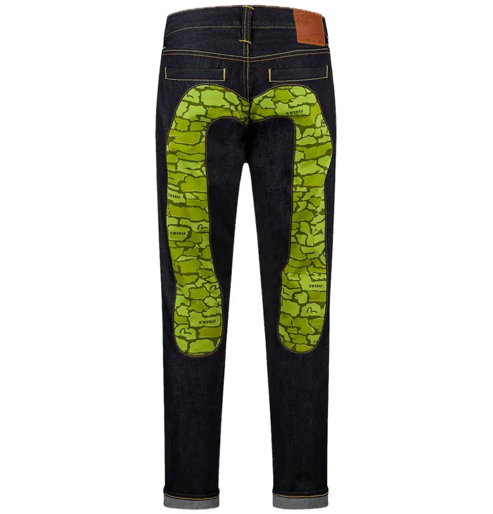 Quần Evisu Ishigaki Camouflage Jeans 'Light Green' 2EAHTM4JE116410DN