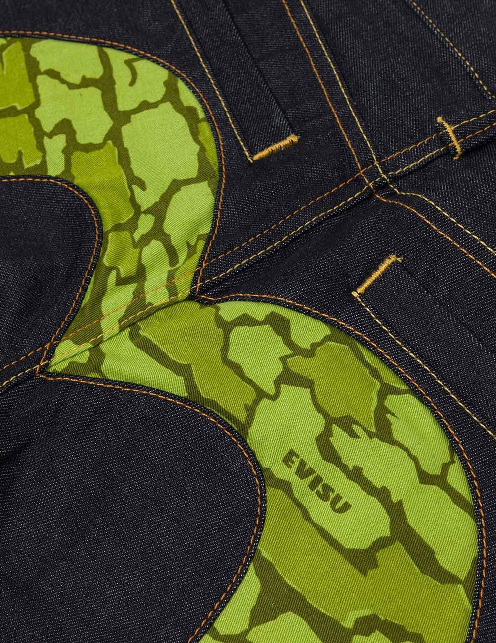 Quần Evisu Ishigaki Camouflage Jeans 'Light Green' 2EAHTM4JE116410DN - Ảnh 3
