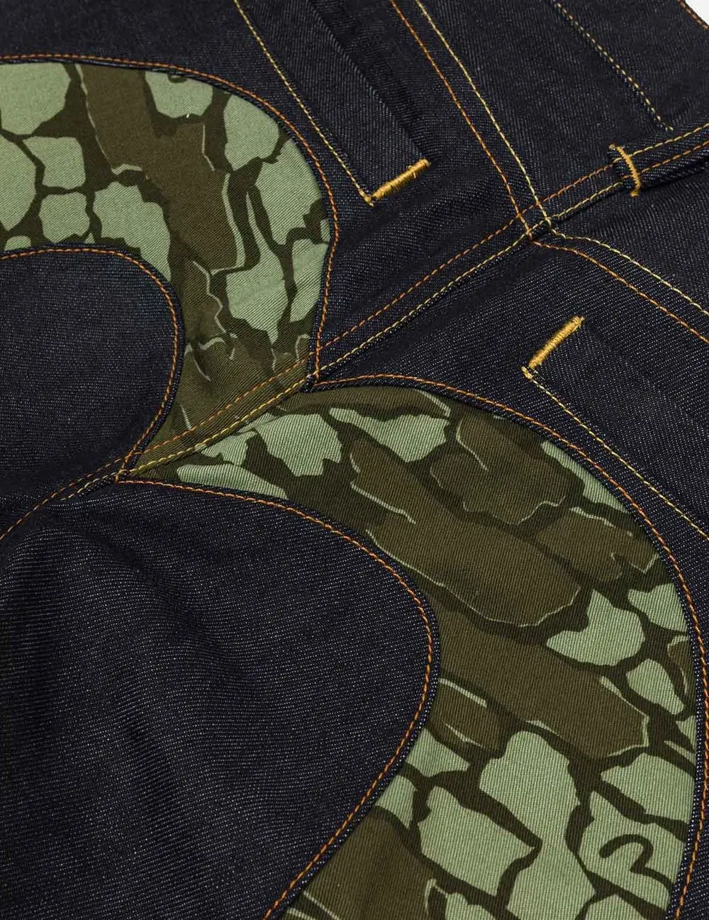Quần Evisu Ishigaki Camouflage Jeans 'Dark Green' 2EAHTM4JE116410DN - Ảnh 4
