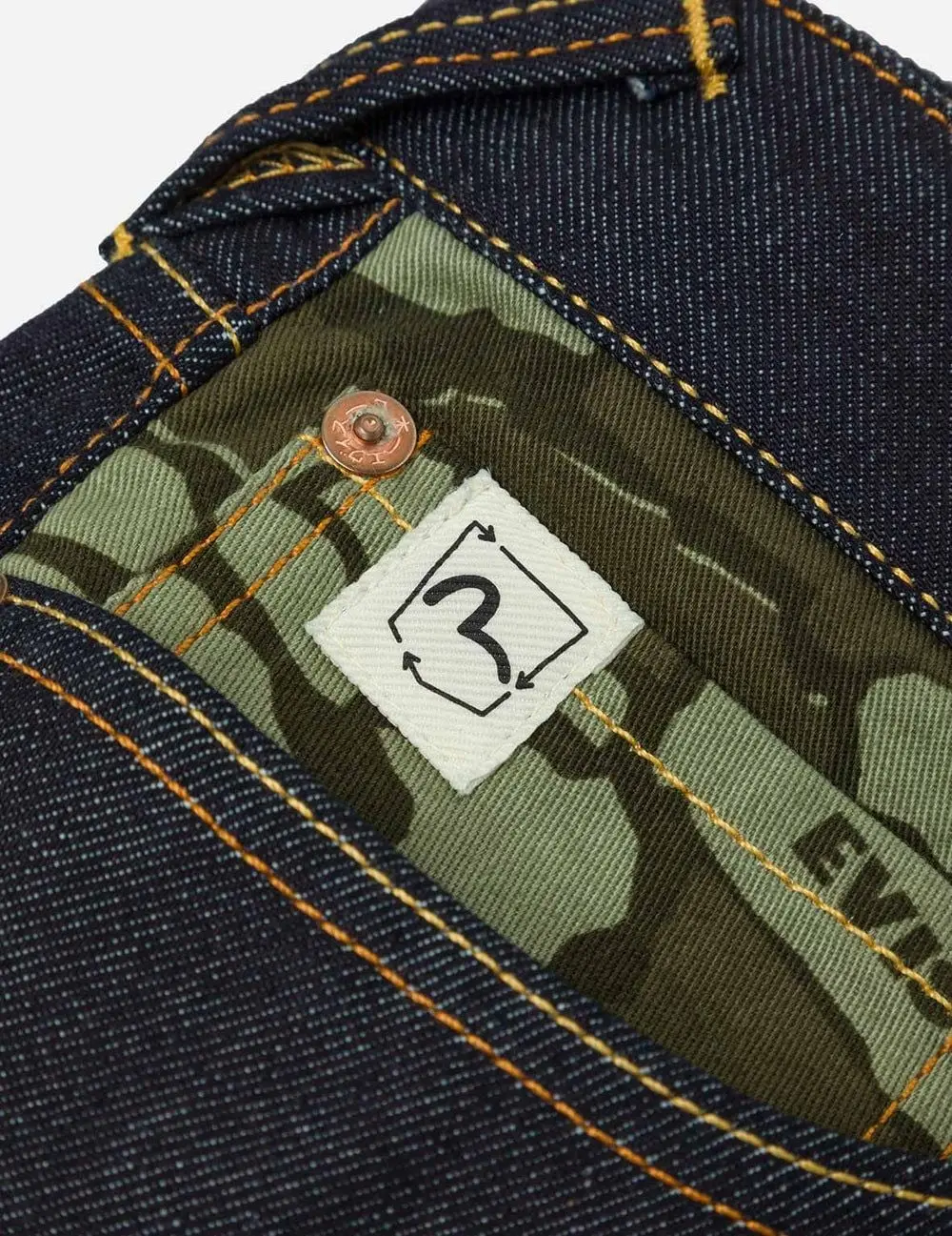 Quần Evisu Ishigaki Camouflage Jeans 'Dark Green' 2EAHTM4JE116410DN - Ảnh 3