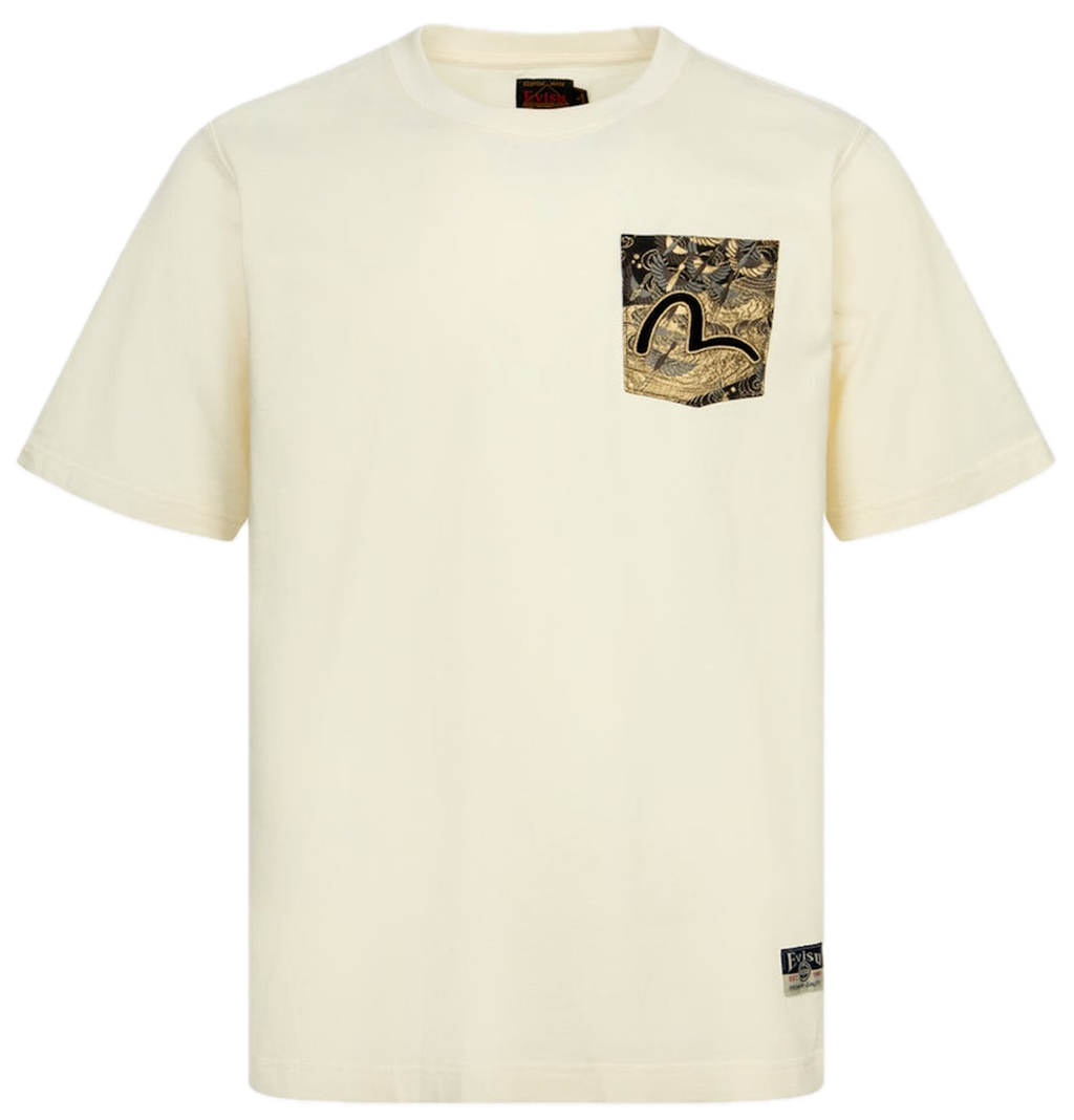 Áo Evisu Auspicious Cloud T-shirt 'Cream' 2EAHTM4TS7067XXCT