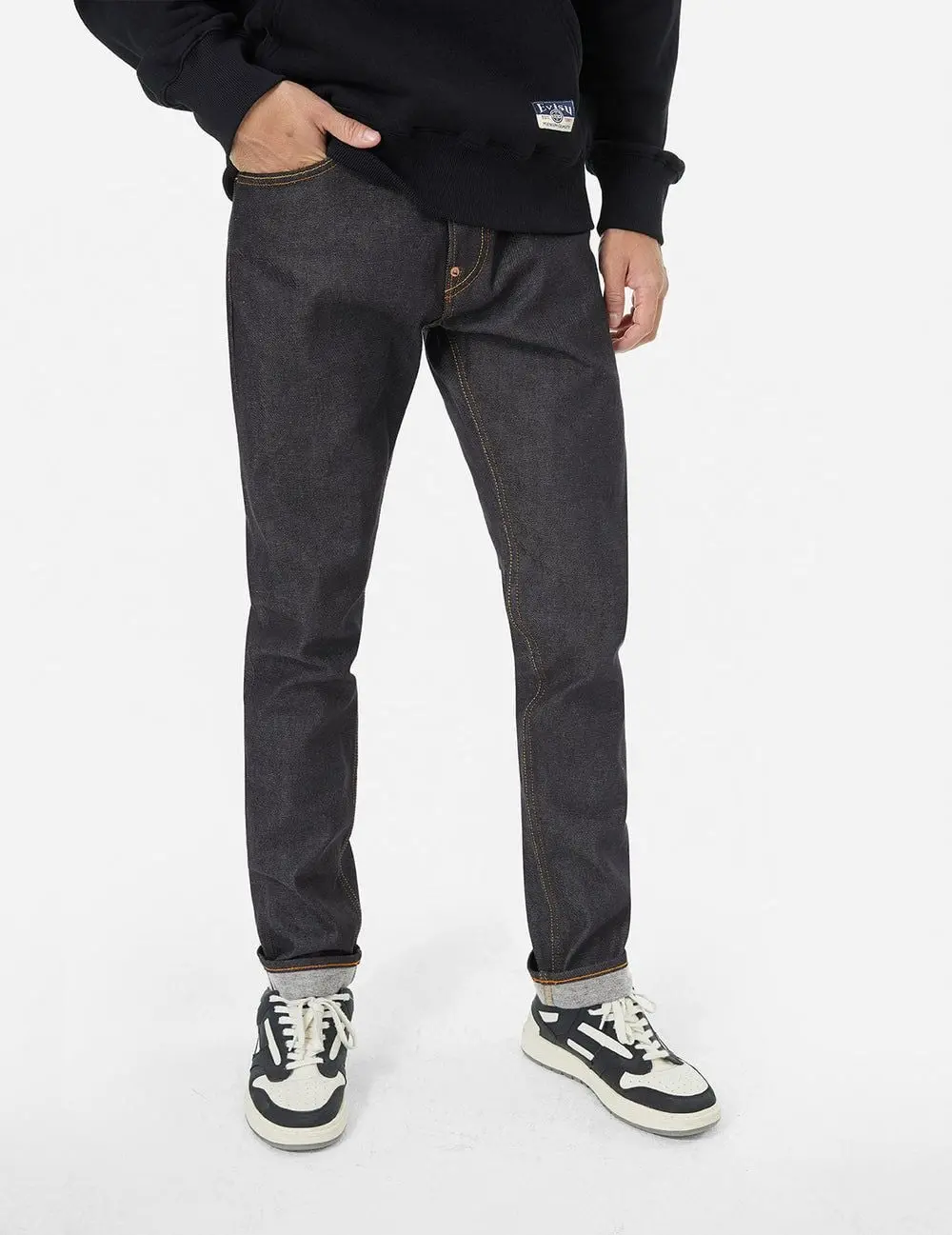 Quần Evisu Seagull Metallic Embroidery Jeans 'Indigo' 2EAHTM4JE702017DP - Ảnh 6