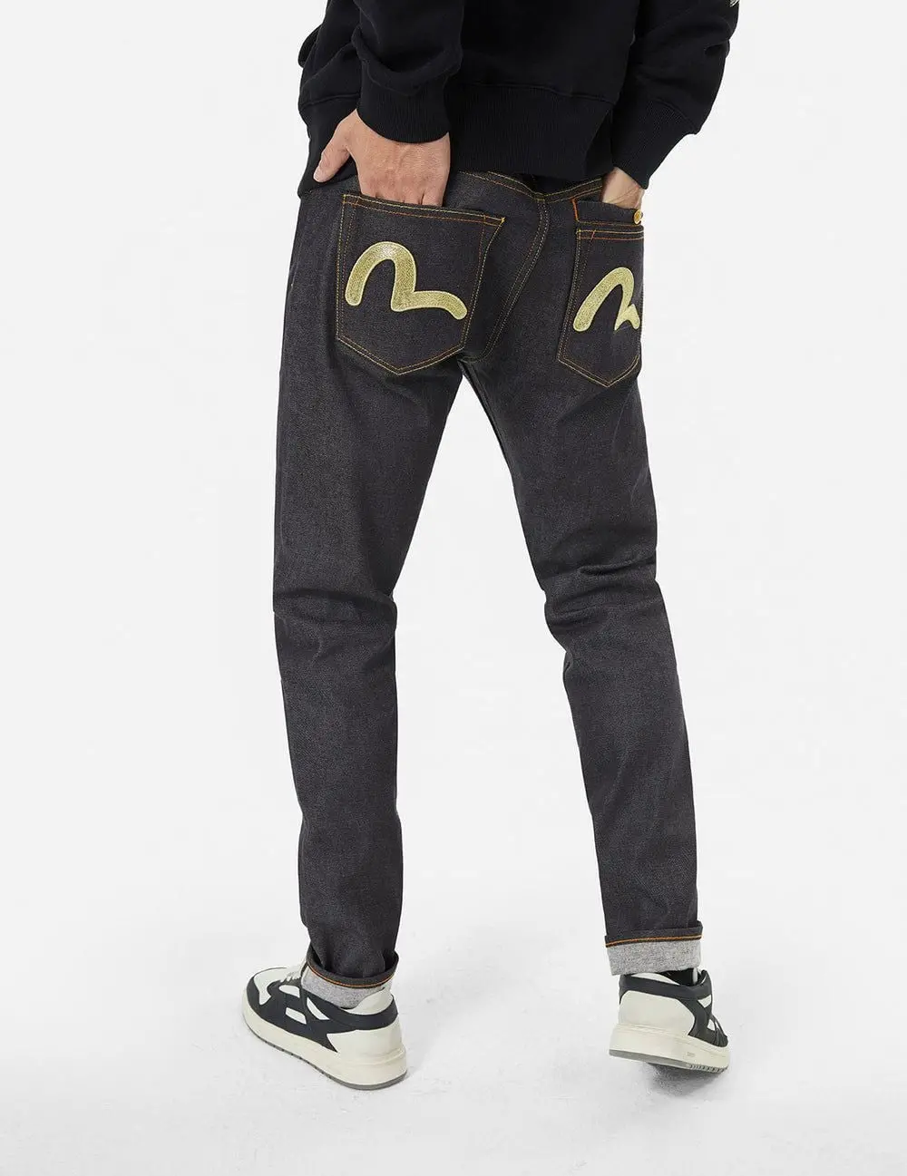 Quần Evisu Seagull Metallic Embroidery Jeans 'Indigo' 2EAHTM4JE702017DP - Ảnh 5