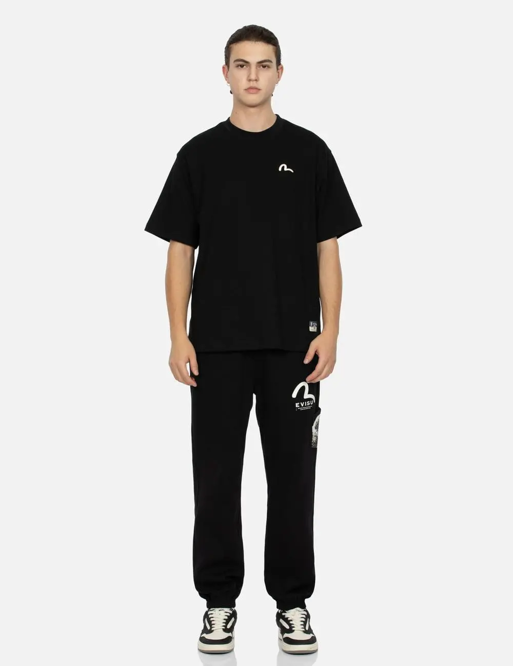 Áo Evisu Seagull Embroidery Carp T-shirt 'Black' 2EAHTM4TS7068RXCT - Ảnh 6