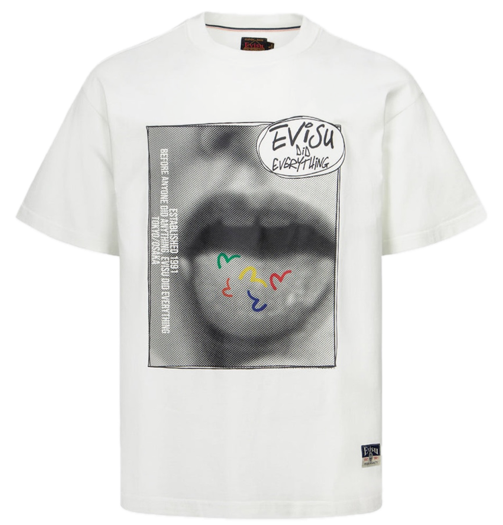 Áo Evisu Vintage Image T-shirt 'White' 2EAHTM4TS1116RXCT
