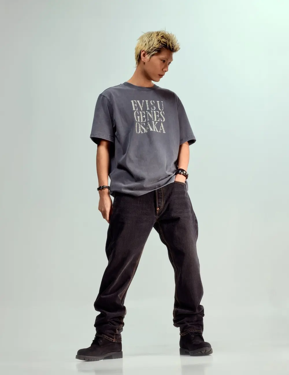Quần Evisu Daicock Print Jeans 'Indigo' 2EAHTM3JE119500DN - Ảnh 4