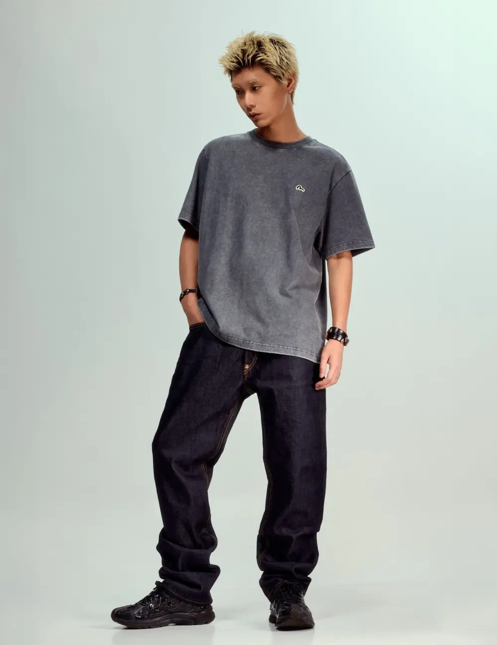 Quần Evisu Daicock Print Jeans 'Indigo' 2EAECM2JE99600CT - Ảnh 4