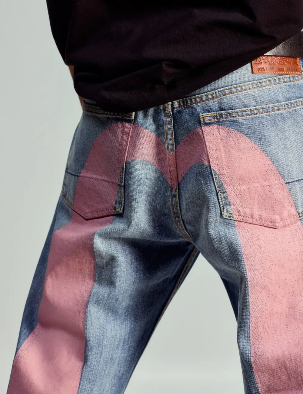 Quần Evisu Daicock Print Jeans 'Indigo' 2EAECM2JE99500CT - Ảnh 5