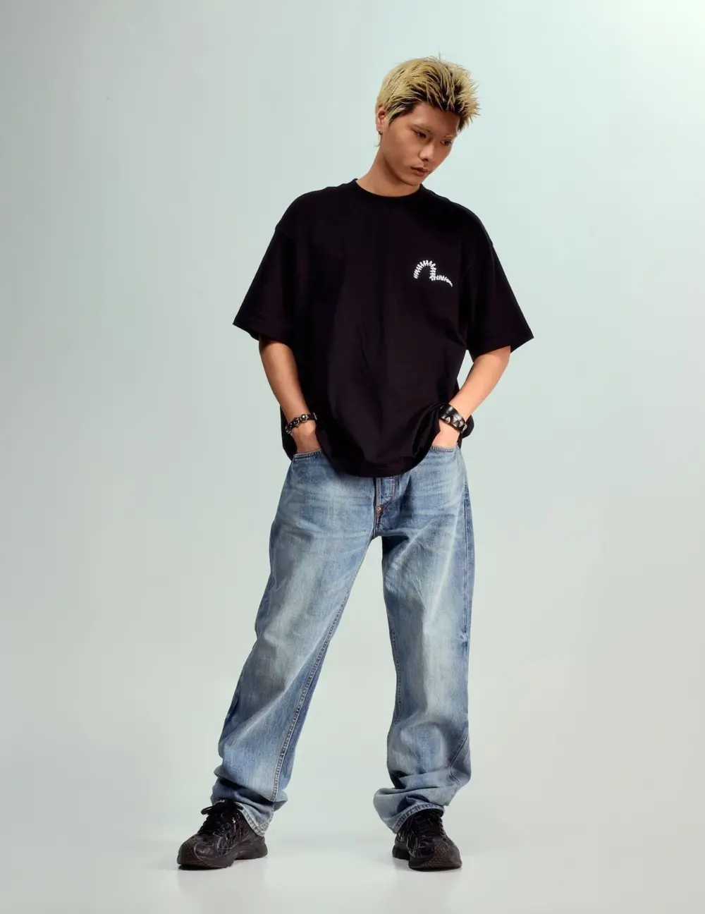 Quần Evisu Daicock Print Jeans 'Indigo' 2EAECM2JE99500CT - Ảnh 4