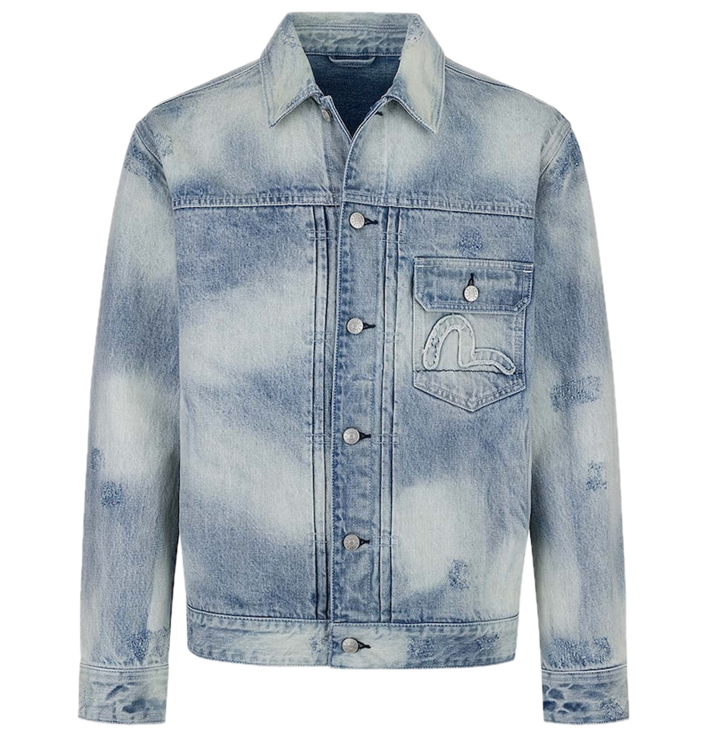 Áo Evisu Seagull Appliqué Embroidery Jacket 'Indigo' 2ESHTM5DJ1044RXDN