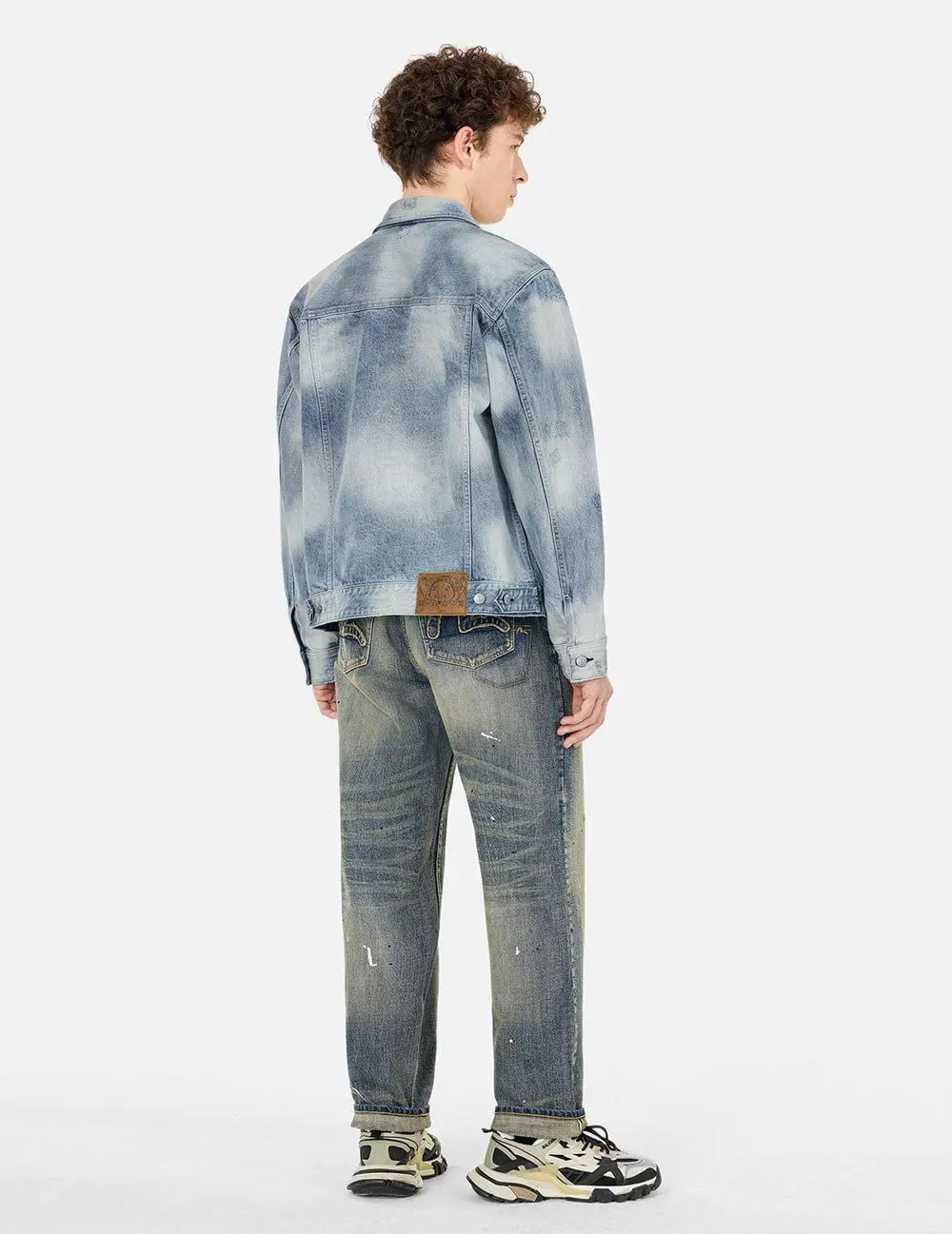 Áo Evisu Seagull Appliqué Embroidery Jacket 'Indigo' 2ESHTM5DJ1044RXDN - Ảnh 4