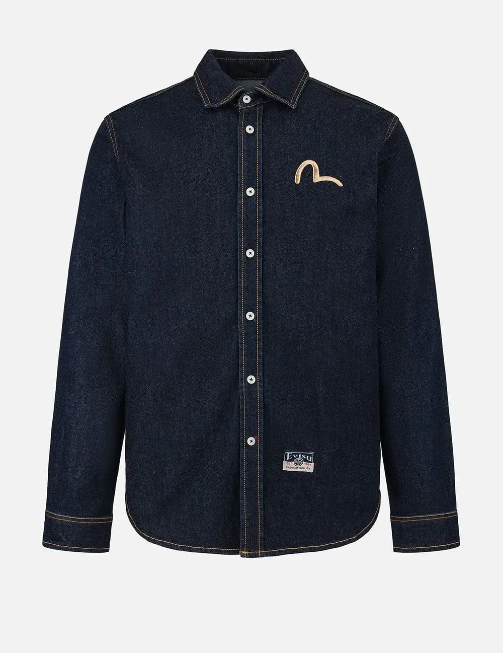 Alternative view of Áo Evisu Hakutaku Daicock Printed Shirt 'Indigo' 2ESHTM5DL1146XXDN