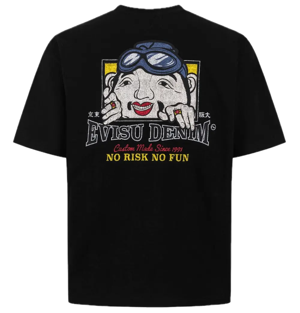 Áo Evisu Adventure Godhead Print T-shirt 'Black' 2ESHTM5TS7020RXCT