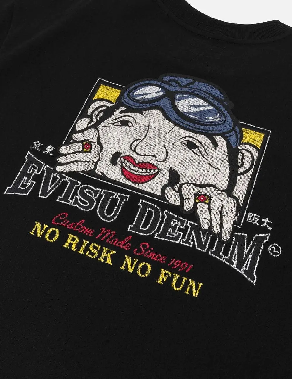 Áo Evisu Adventure Godhead Print T-shirt 'Black' 2ESHTM5TS7020RXCT - Ảnh 5
