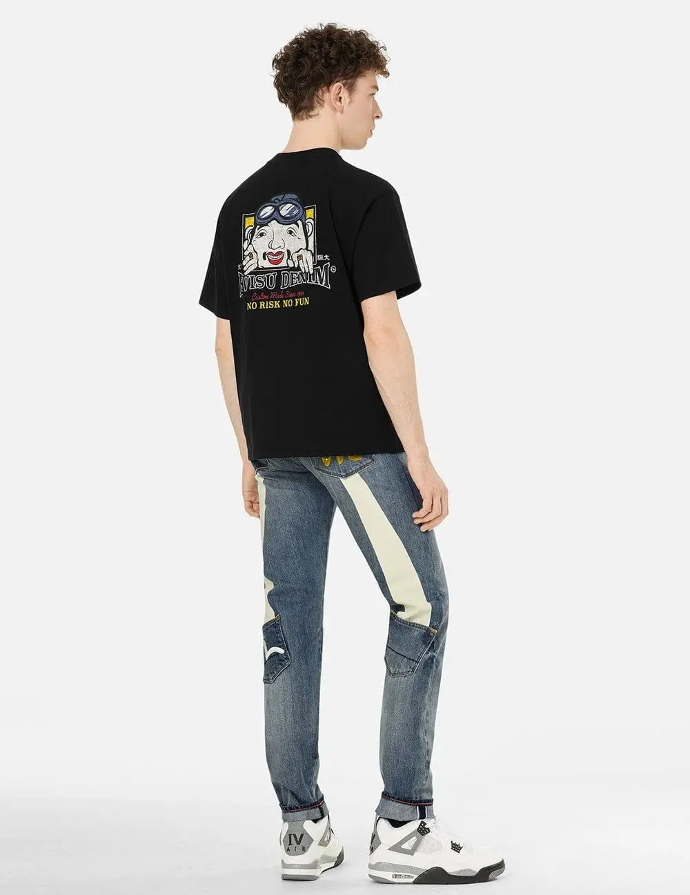 Áo Evisu Adventure Godhead Print T-shirt 'Black' 2ESHTM5TS7020RXCT - Ảnh 4