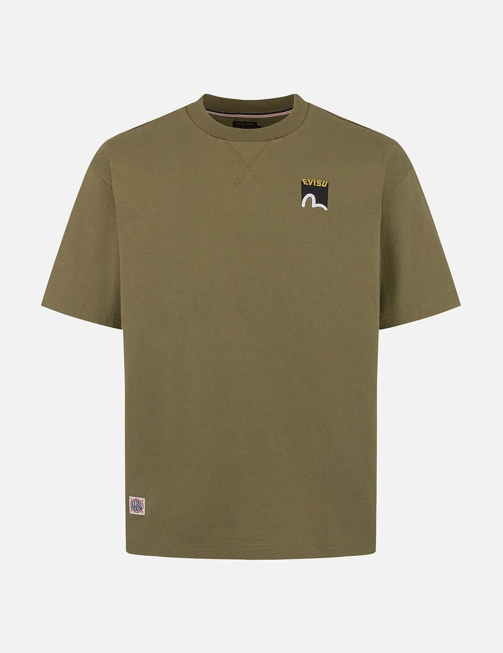 Alternative view of Áo Evisu Adventure Godhead Print T-shirt 'Khaki' 2ESHTM5TS7020RXCT