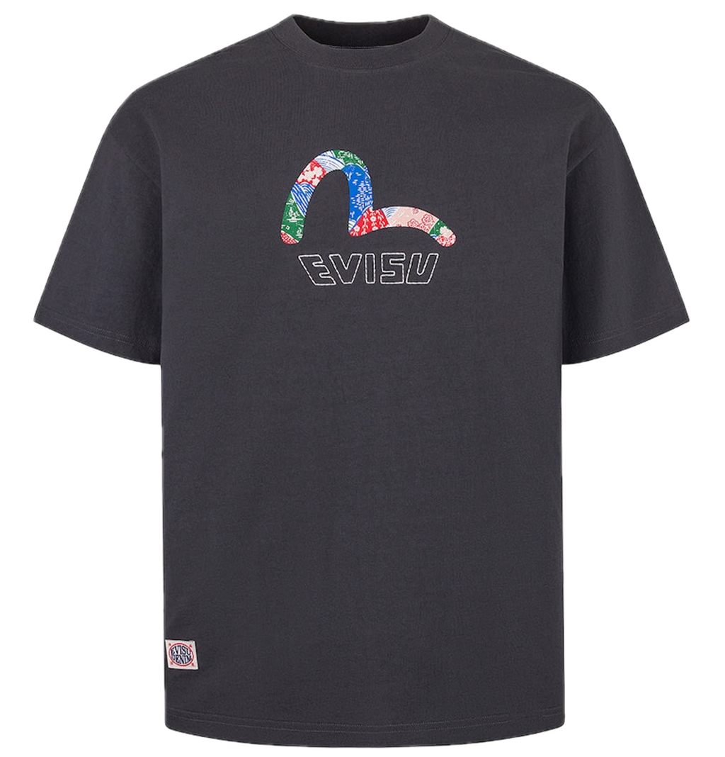 Áo Evisu Seagull Print T-shirt 'Charcoal' 2ESHTM5TS7022RXCT