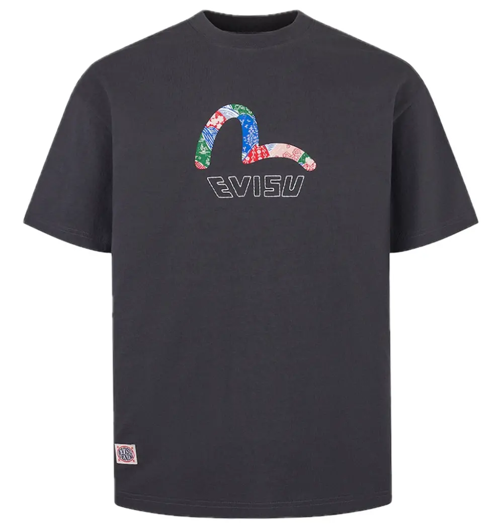 Áo Evisu Seagull Print T-shirt 'Charcoal' 2ESHTM5TS7022RXCT