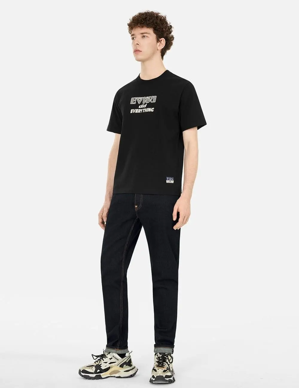 Áo Evisu Weathered Seagull Daicock T-shirt 'Black' 2ESHTM5TS1152XXCT - Ảnh 3