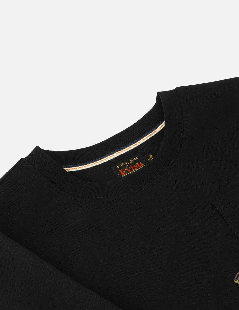 Áo Evisu Godhead Map Print 'Black' 2ESHTM5TS7018XXCT - Ảnh 5