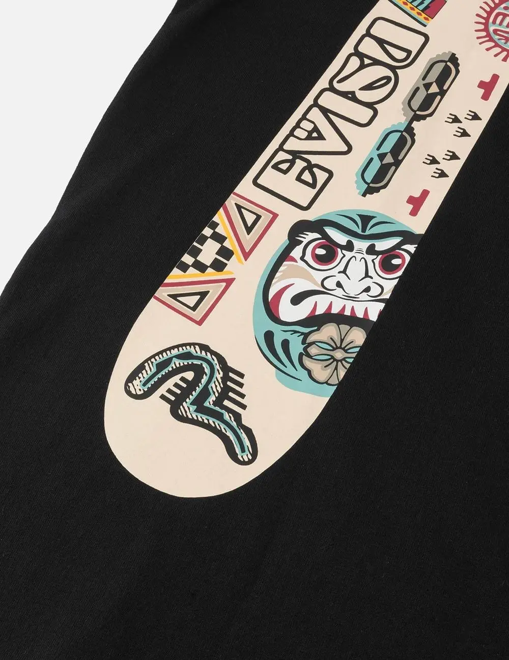 Áo Evisu Slogan Totem Daicock Print T-shirt 'Black' 2ESHTM5TS1101XXCT - Ảnh 6