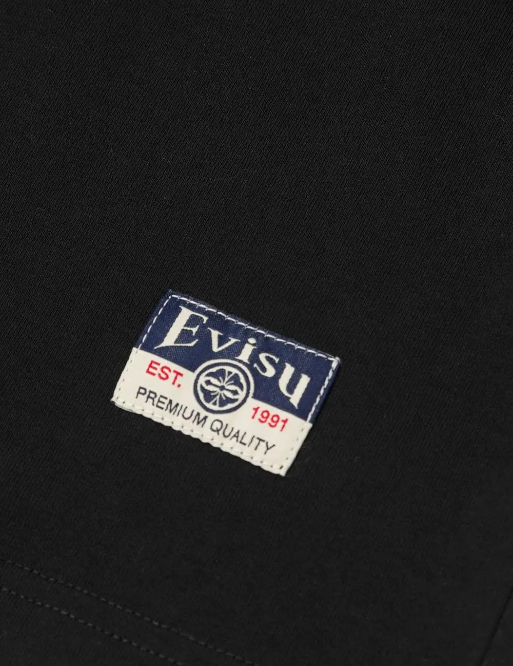 Áo Evisu Brocade Seagull Appliqué T-shirt 'Black' 2ESHTM5TS1101XXCT - Ảnh 7