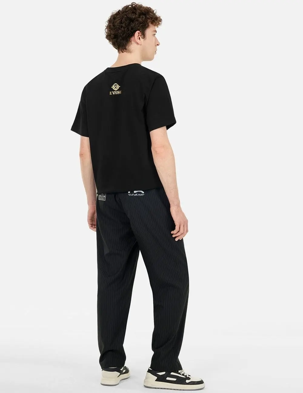 Áo Evisu Brocade Seagull Appliqué T-shirt 'Black' 2ESHTM5TS1101XXCT - Ảnh 4