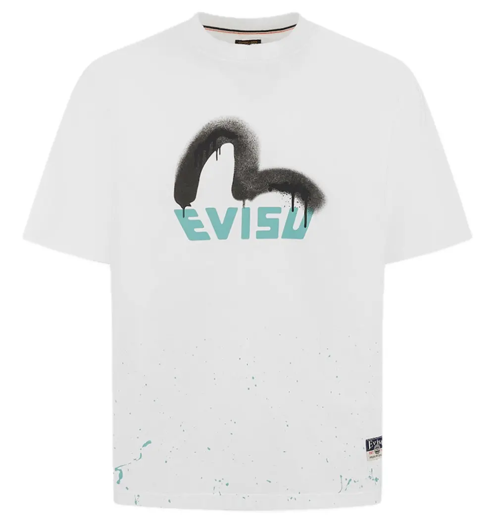 Áo Evisu Logo Seagull Print T-shirt 'White' 2ESHTM5TS1136RXCT