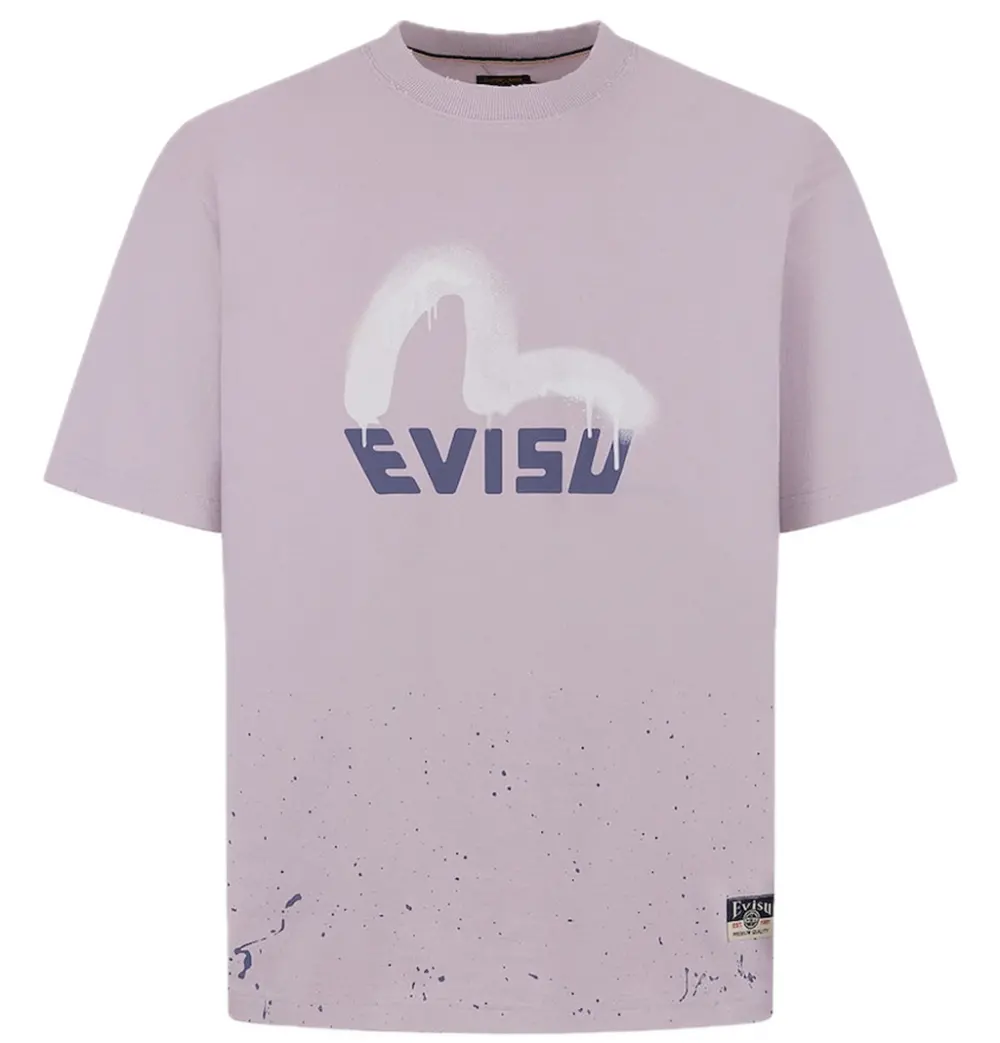 Áo Evisu Logo Seagull Print T-shirt 'Purple' 2ESHTM5TS1136RXCT