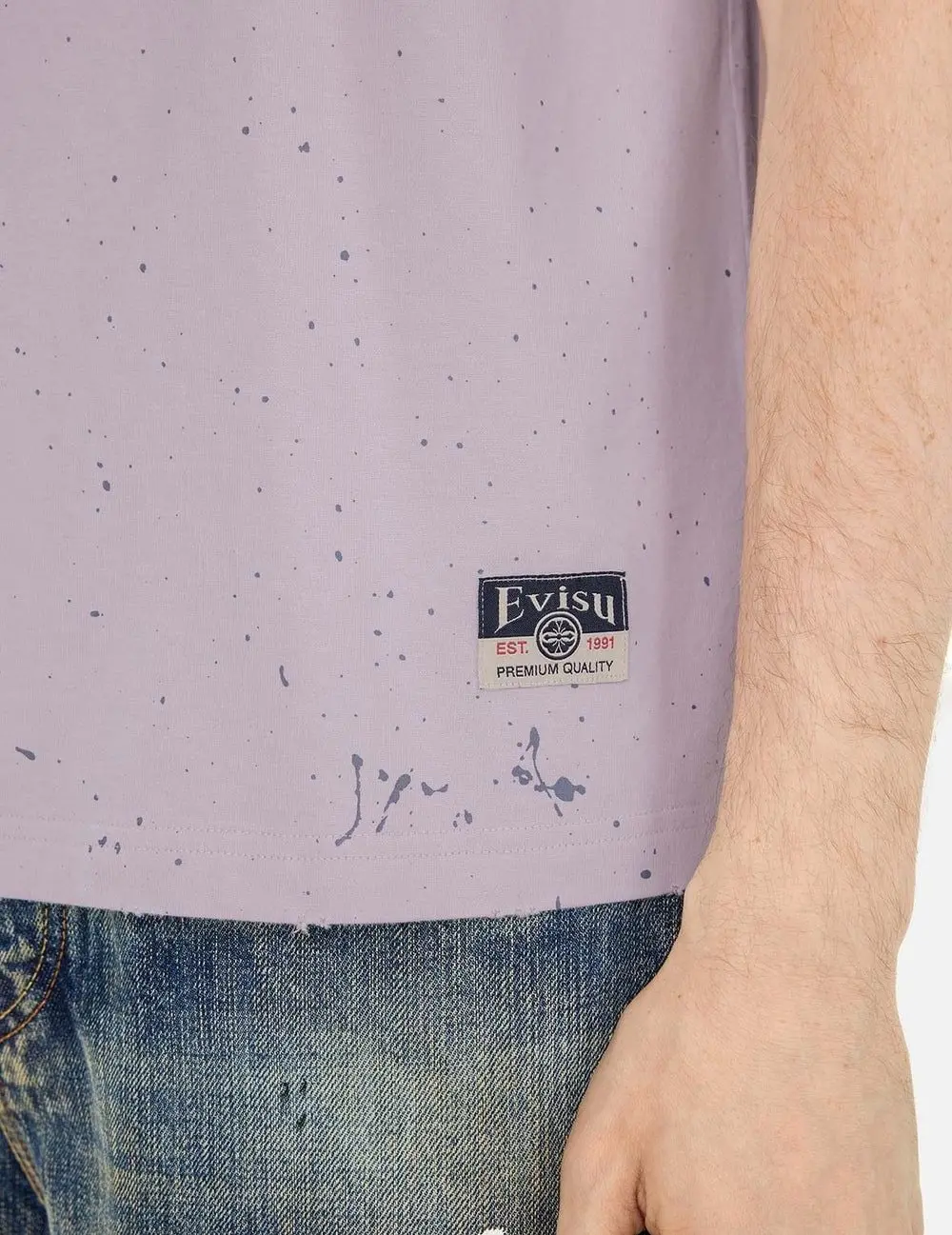 Áo Evisu Logo Seagull Print T-shirt 'Purple' 2ESHTM5TS1136RXCT - Ảnh 5