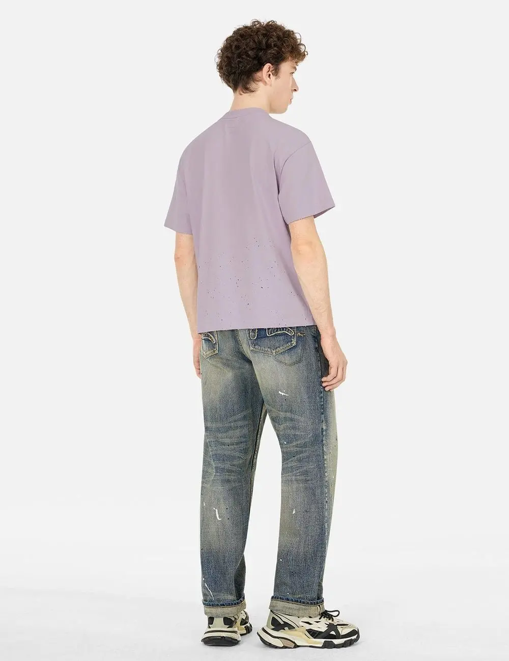 Áo Evisu Logo Seagull Print T-shirt 'Purple' 2ESHTM5TS1136RXCT - Ảnh 4