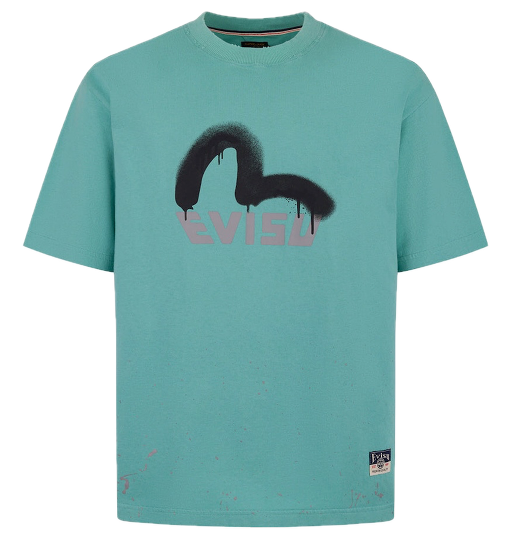 Áo Evisu Logo Seagull Print T-shirt 'Green' 2ESHTM5TS1136RXCT