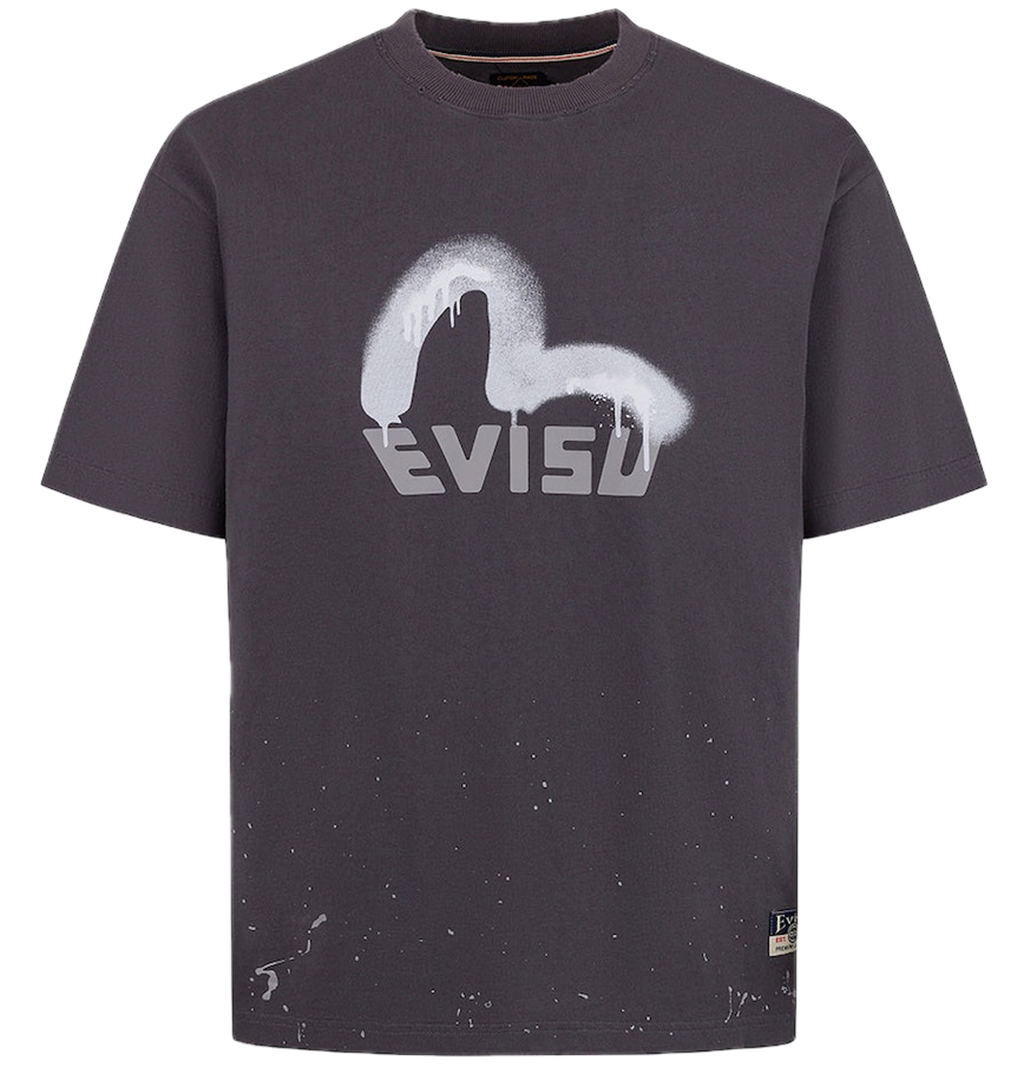 Áo Evisu Logo Seagull Print T-shirt 'Charcoal' 2ESHTM5TS1136RXCT