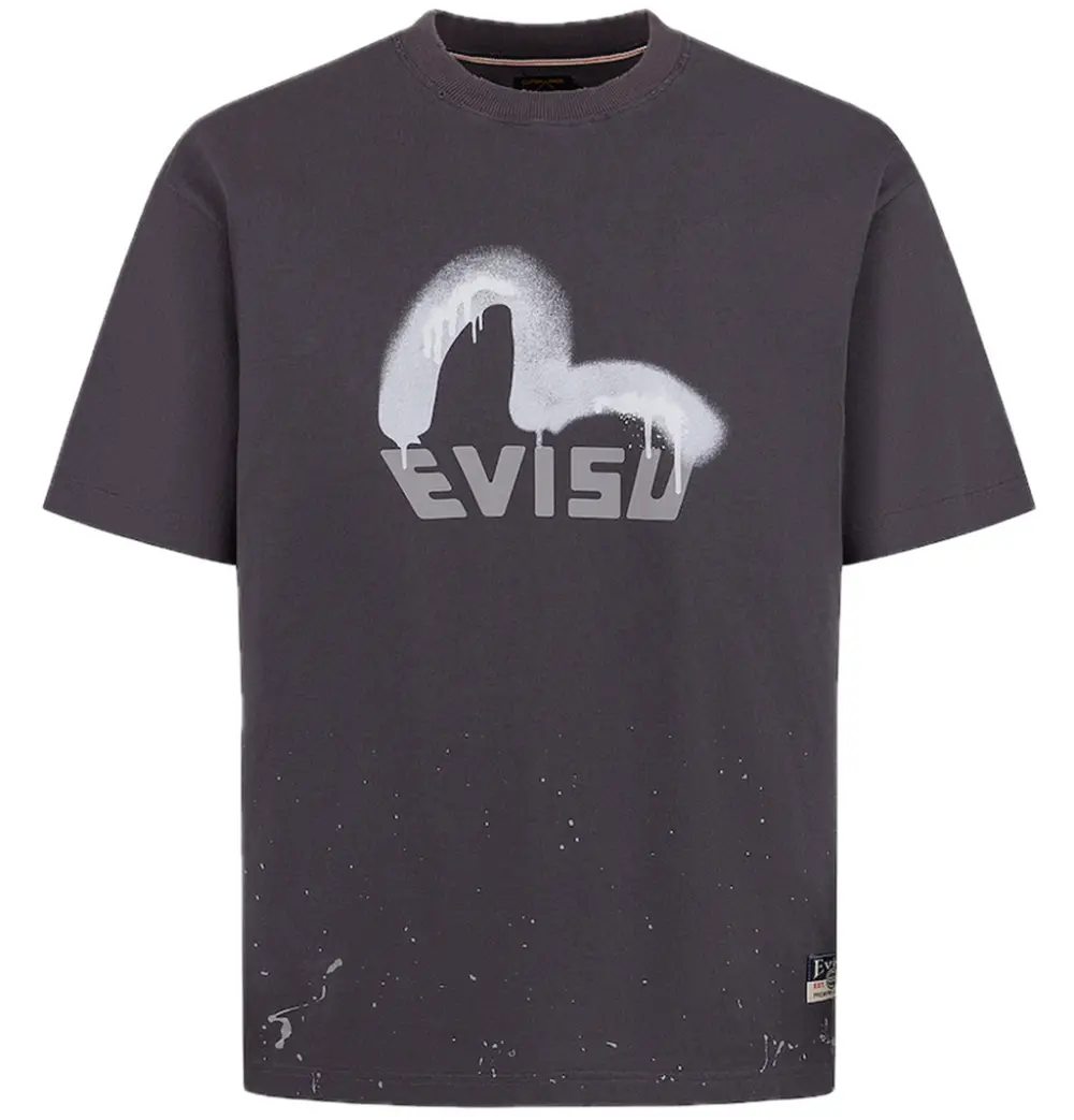 Áo Evisu Logo Seagull Print T-shirt 'Charcoal' 2ESHTM5TS1136RXCT