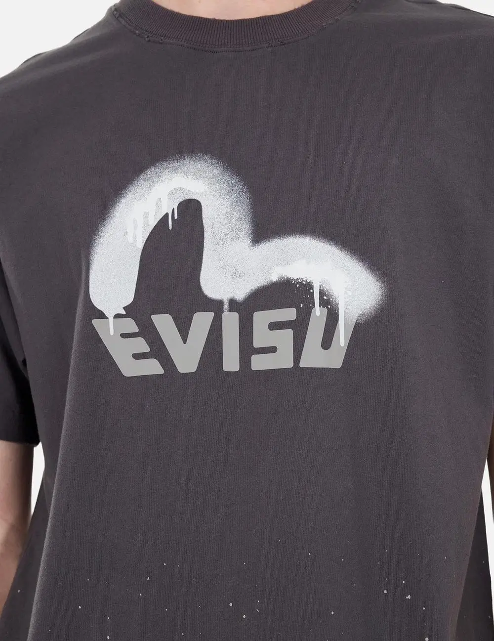 Áo Evisu Logo Seagull Print T-shirt 'Charcoal' 2ESHTM5TS1136RXCT - Ảnh 5