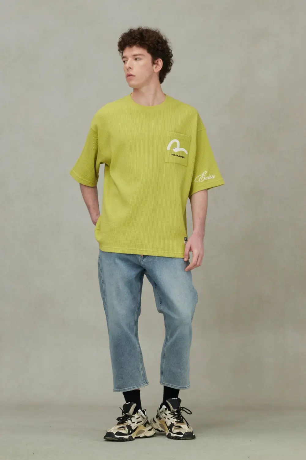 Áo Evisu Seagull Logo Embroidery T-shirt 'Green' 2ESHTM5WS1170OSSN - Ảnh 3