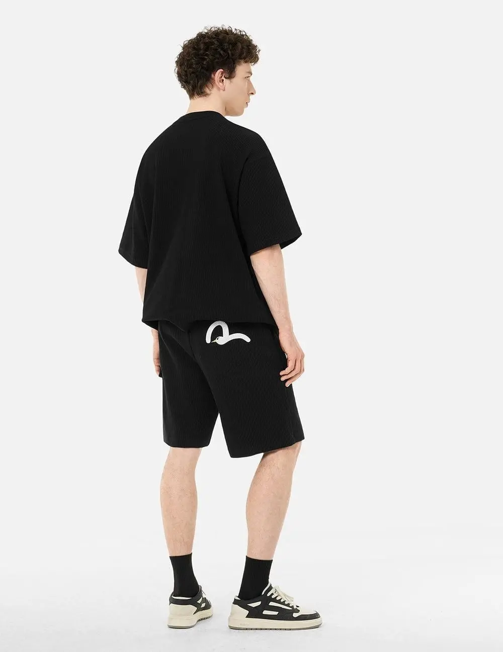 Áo Evisu Seagull Logo Embroidery T-shirt 'Black' 2ESHTM5WS1170OSSN - Ảnh 4
