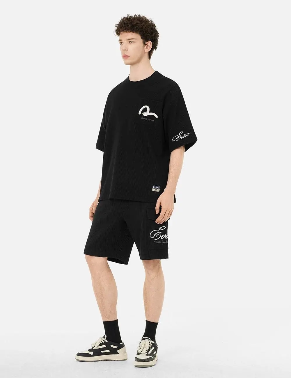 Áo Evisu Seagull Logo Embroidery T-shirt 'Black' 2ESHTM5WS1170OSSN - Ảnh 3